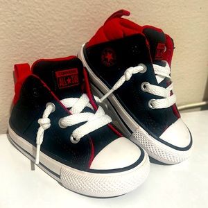 Kids Red/Black HighTop Converse